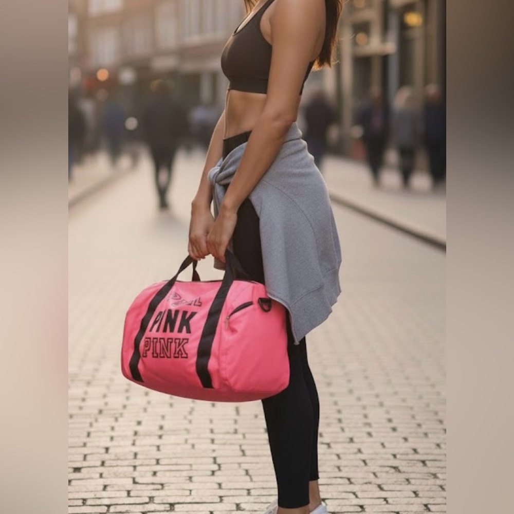 💫VS💫 Pink Duffle Bag 🧚🏻‍♀️Y2K Trendy🧚🏻‍♀️